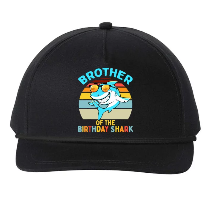 Brother of the Shark Birthday Matching Family Snapback Five-Panel Rope Hat