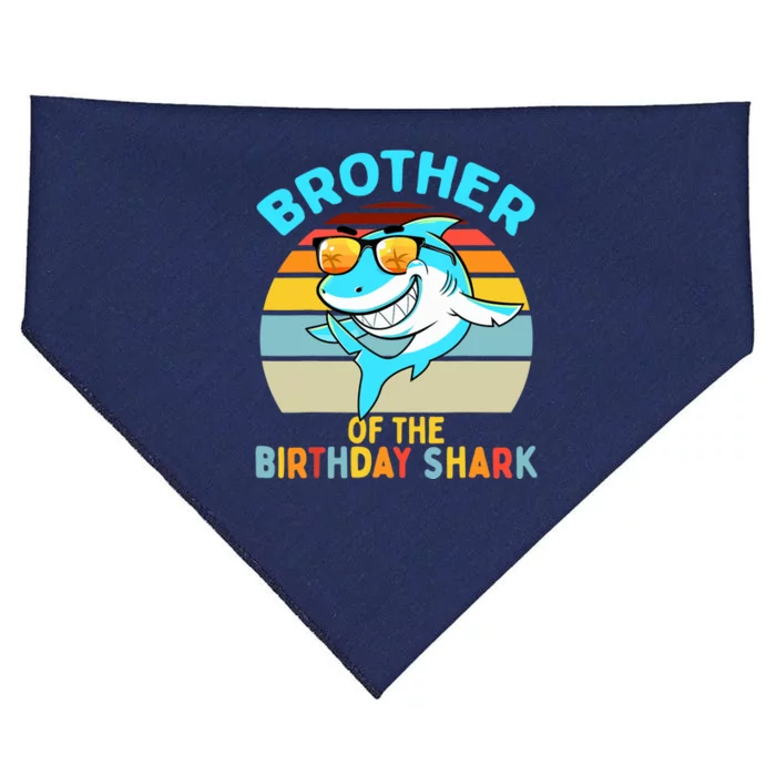 Brother of the Shark Birthday Matching Family USA-Made Doggie Bandana