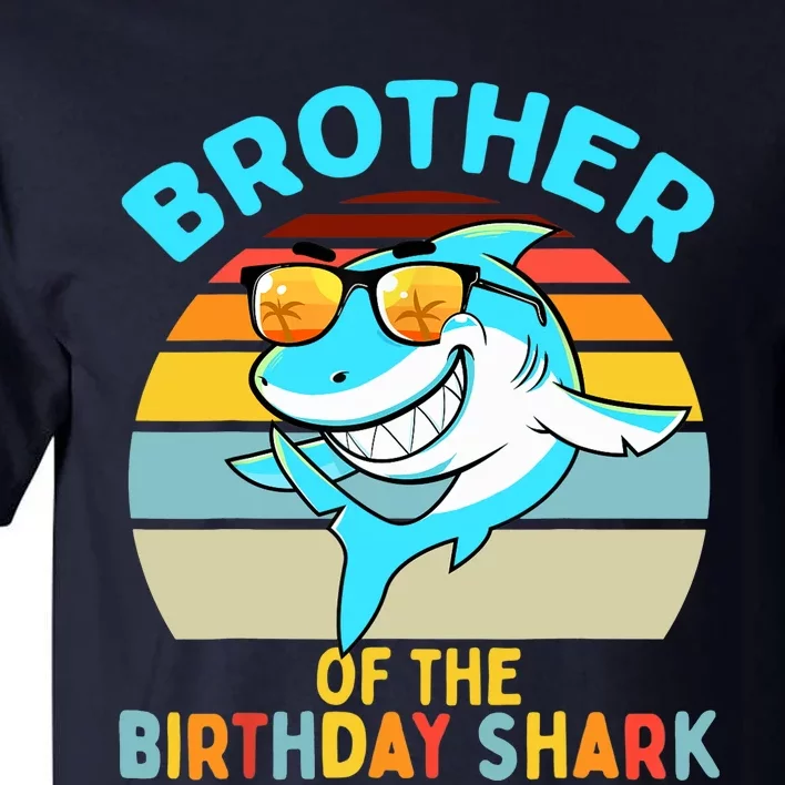 Brother of the Shark Birthday Matching Family Tall T-Shirt