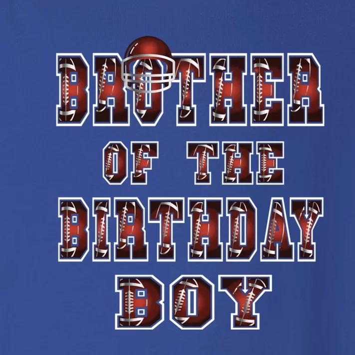 Brother Of The Birthday American Football Party Cool Gift Toddler Long Sleeve Shirt