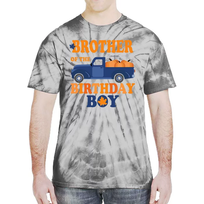 Brother of The Pumpkin Truck 1st Birthday Tie-Dye T-Shirt