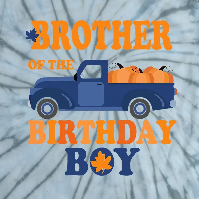 Brother of The Pumpkin Truck 1st Birthday Tie-Dye T-Shirt