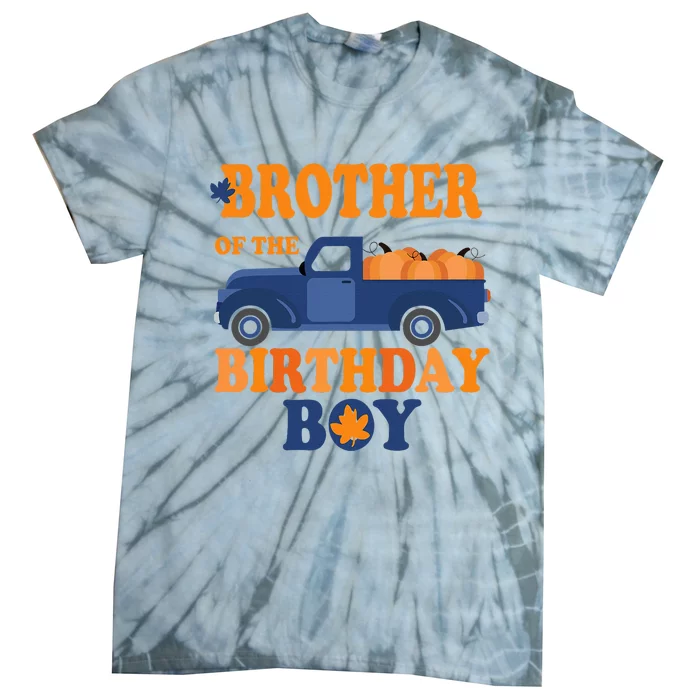 Brother of The Pumpkin Truck 1st Birthday Tie-Dye T-Shirt