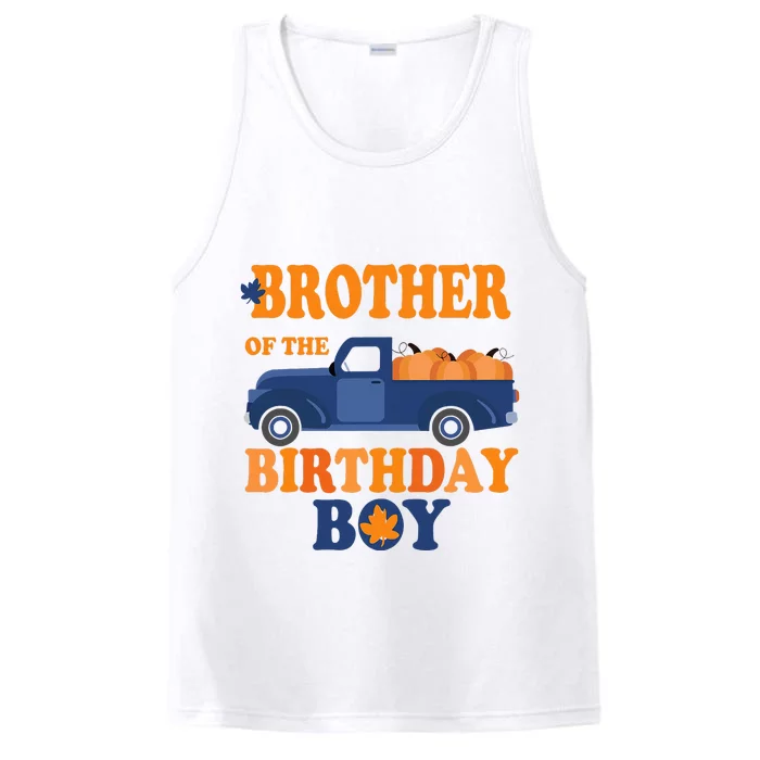 Brother of The Pumpkin Truck 1st Birthday Performance Tank