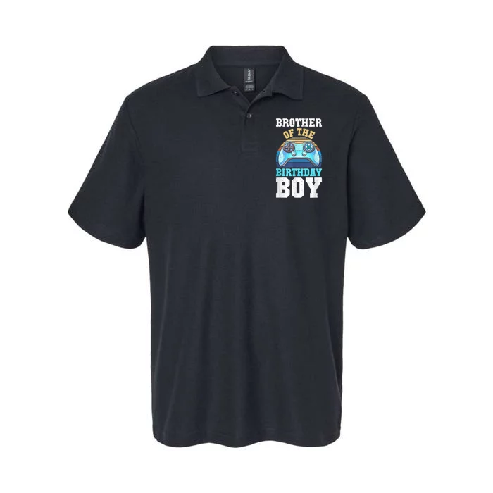 Brother Of The Birthday Boy Matching Video Gamer Birthday Softstyle Adult Sport Polo