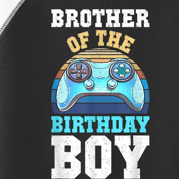 Brother Of The Birthday Boy Matching Video Gamer Birthday Toddler Fine Jersey T-Shirt