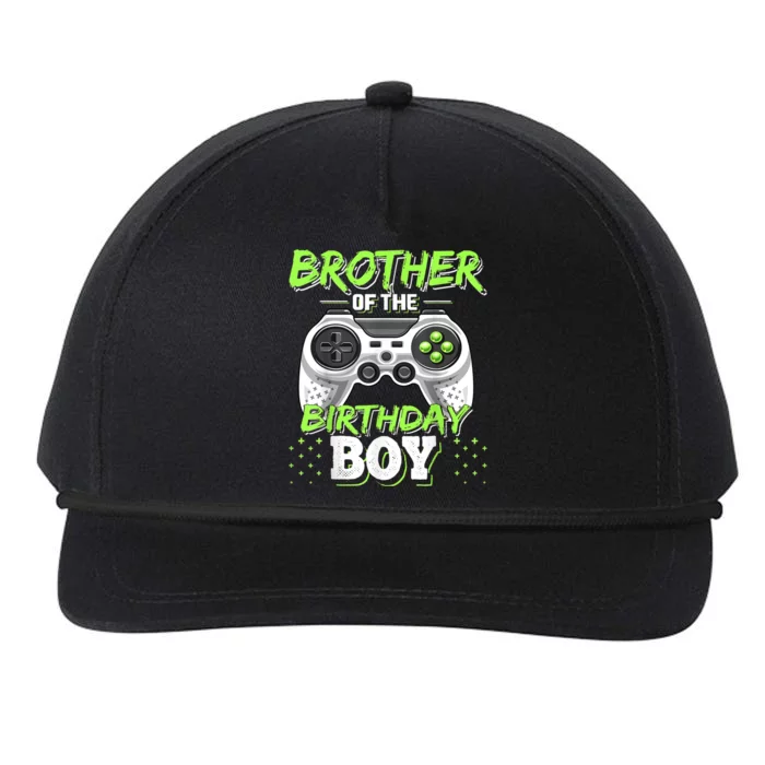 Brother Of The Birthday Boy Matching Video Game Birthday Snapback Five-Panel Rope Hat