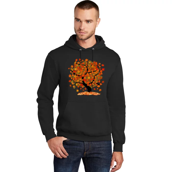 Beautiful Oak Tree Nature Thanksgiving Fall Autumn Hoodie