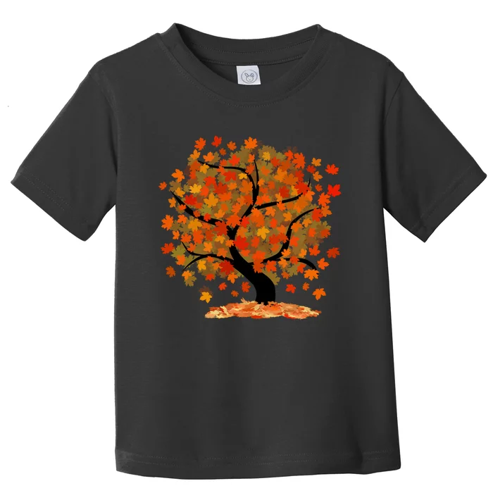 Beautiful Oak Tree Nature Thanksgiving Fall Autumn Toddler T-Shirt