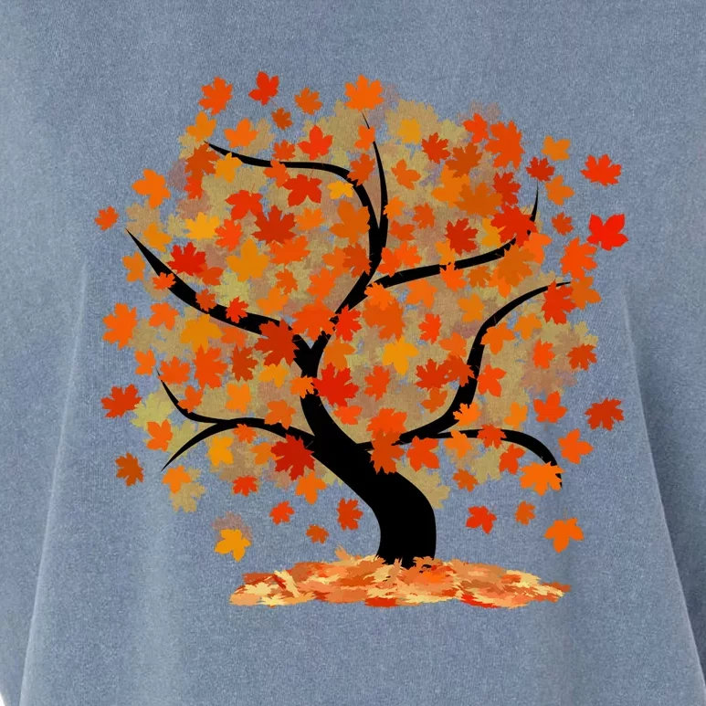 Beautiful Oak Tree Nature Thanksgiving Fall Autumn Garment-Dyed Women's Muscle Tee