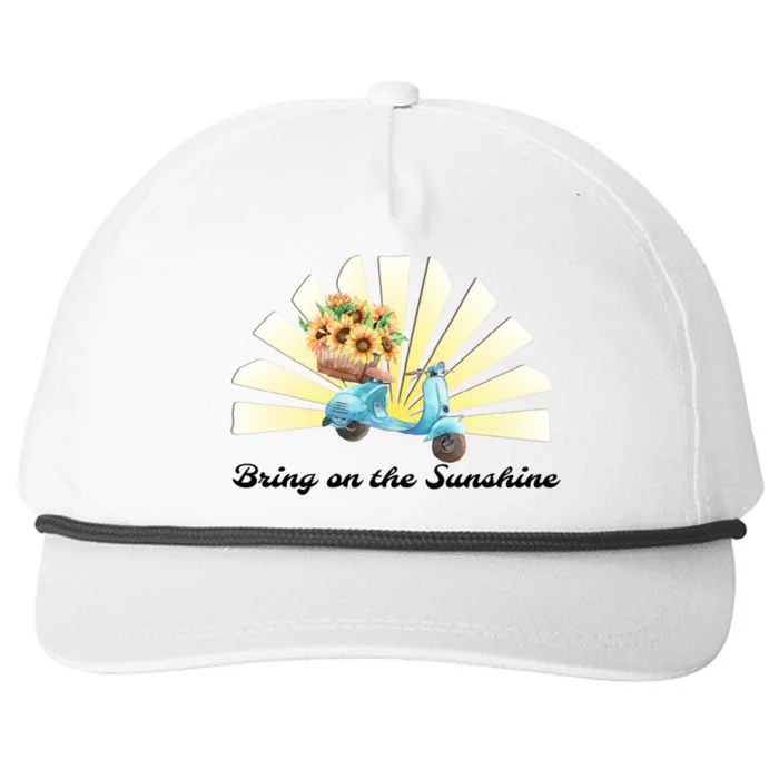 Bring On The Sunshine Graphic Tee Gift Snapback Five-Panel Rope Hat