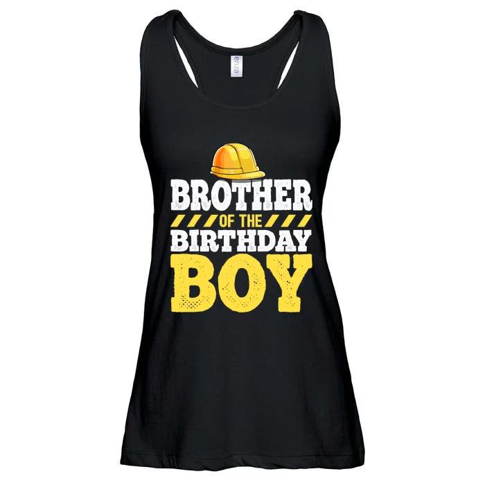 Brother of the Birthday Boy Construction Birthday Party Ladies Essential Flowy Tank