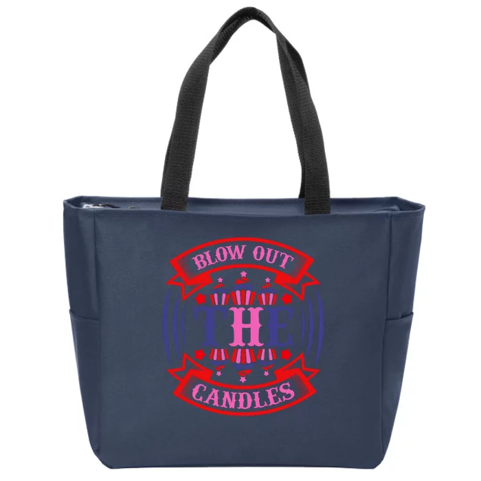 Blow Out The Candles Zip Tote Bag