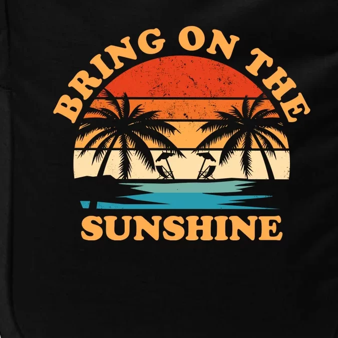 Bring On The Sunshine Retro Sunset Tropical Impact Tech Backpack