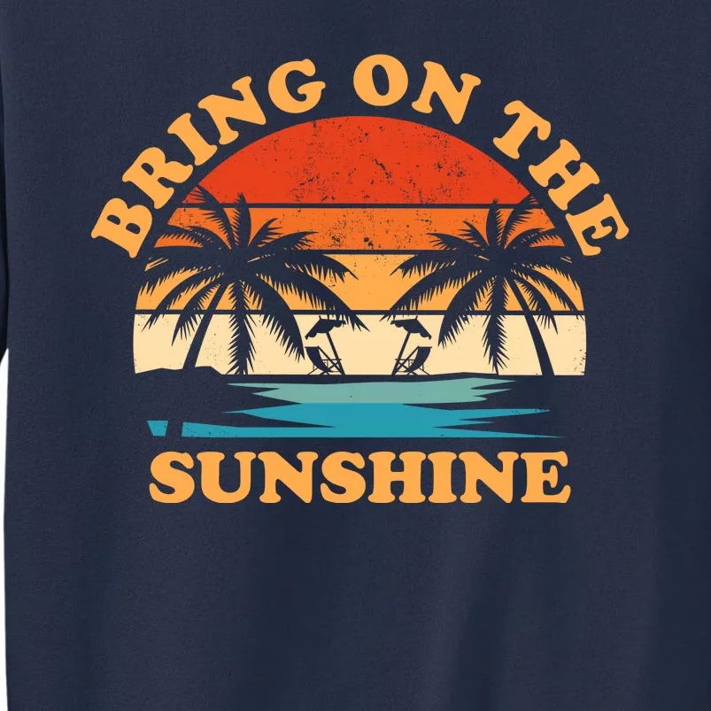 Bring On The Sunshine Retro Sunset Tropical Sweatshirt