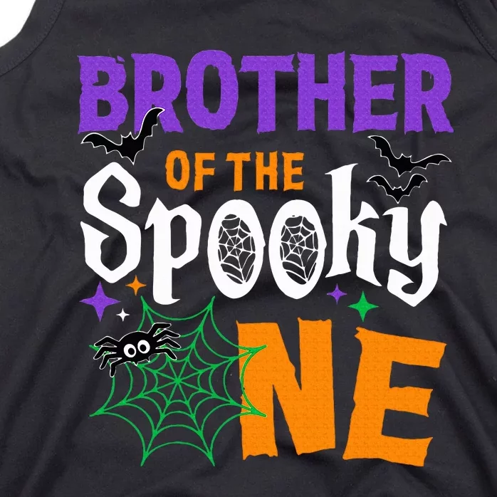 Brother Of The Spooky One Halloween 1st Birthday Tank Top