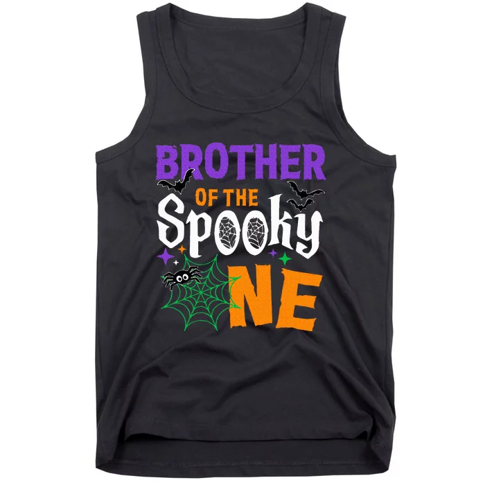 Brother Of The Spooky One Halloween 1st Birthday Tank Top