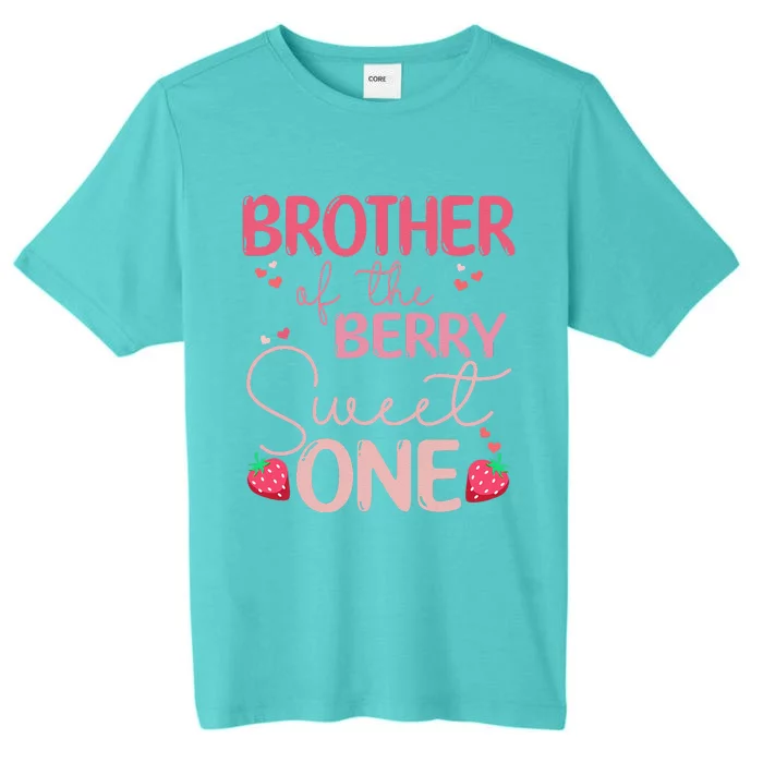 Brother Of The Berry Sweet One Strawberry First Birthday ChromaSoft Performance T-Shirt