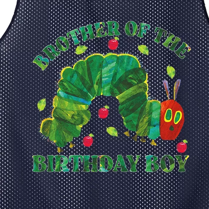 Brother Of The Birthday Hungry Caterpillar Family Mesh Reversible Basketball Jersey Tank