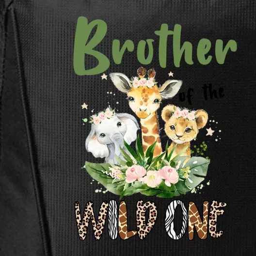 Brother Of The Wild One Zoo Theme Birthday Safari Jungle Animal City Backpack