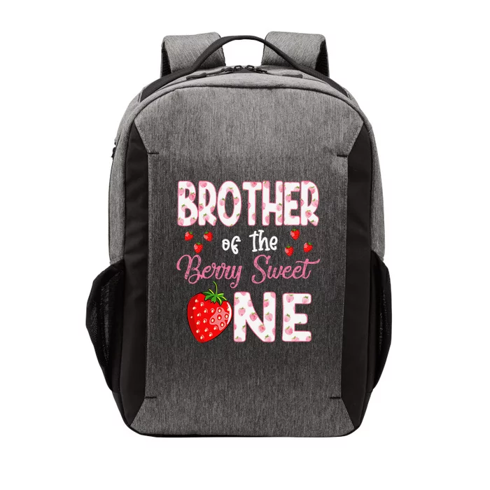 Brother Of The Berry Sweet One Strawberry First Birthday Vector Backpack