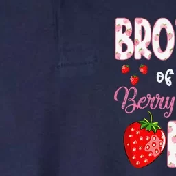 Brother Of The Berry Sweet One Strawberry First Birthday Softstyle Adult Sport Polo