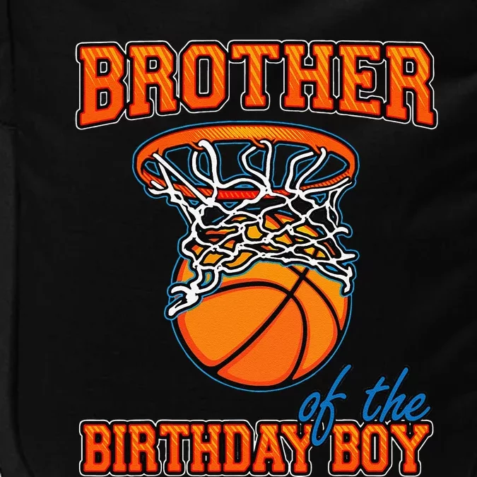 Brother Of The Birthday Boy Basketball Birthday Family Party Impact Tech Backpack