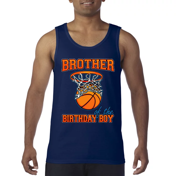 Brother Of The Birthday Boy Basketball Birthday Family Party Tank Top