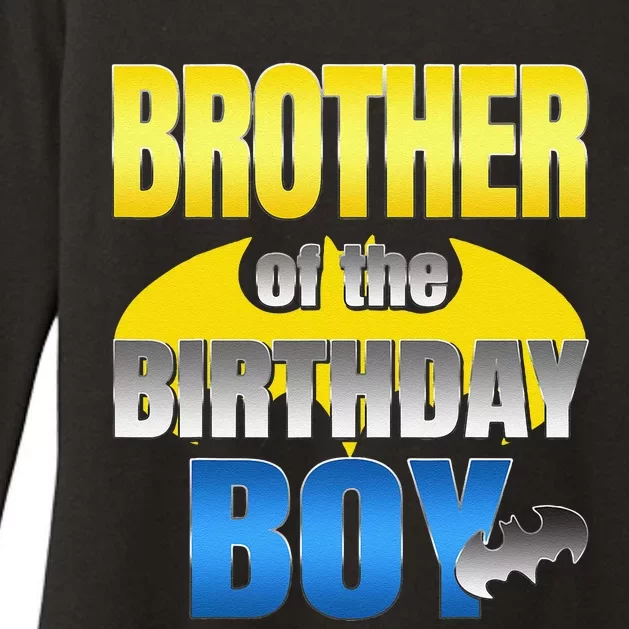 Brother Of The Birthday Boy Bat Family Matching Womens CVC Long Sleeve Shirt