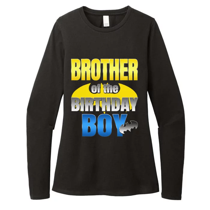 Brother Of The Birthday Boy Bat Family Matching Womens CVC Long Sleeve Shirt