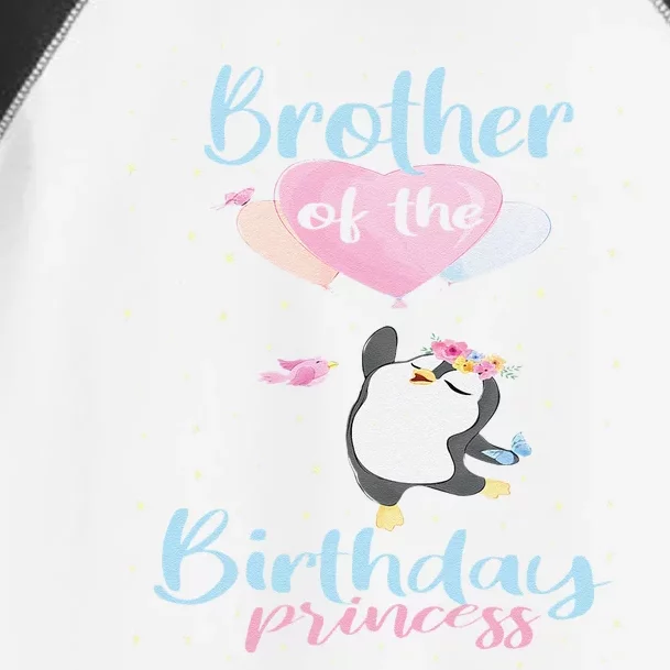 Brother Of The Birthday Princess Penguin Bday Party Toddler Fine Jersey T-Shirt