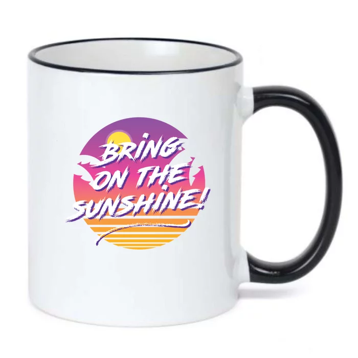 Bring On The Sunshine Cool Tropical Casual Beach Graphic Gift Black Color Changing Mug