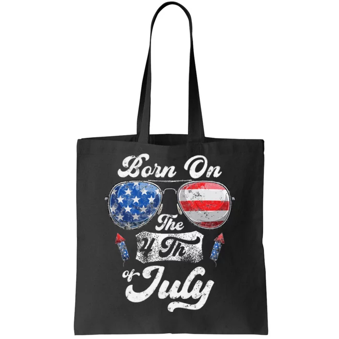 Born On The 4th Of July Birthday Independence Day Tote Bag