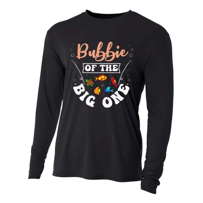 Bubbie Of The Big One Fishing Birthday Party Bday Cooling Performance Long Sleeve Crew