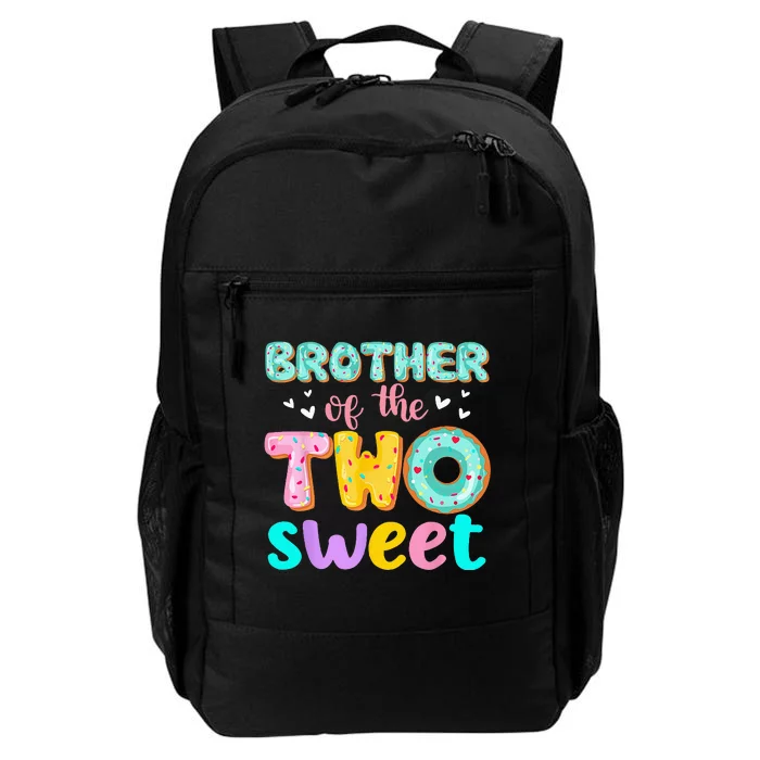 Brother Of The Two Sweet Donut Birthday Family Theme Girl Daily Commute Backpack