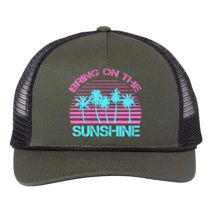 Bring On The Sunshine Graphic Tees Summer S Gift Retro Rope Trucker Hat Cap