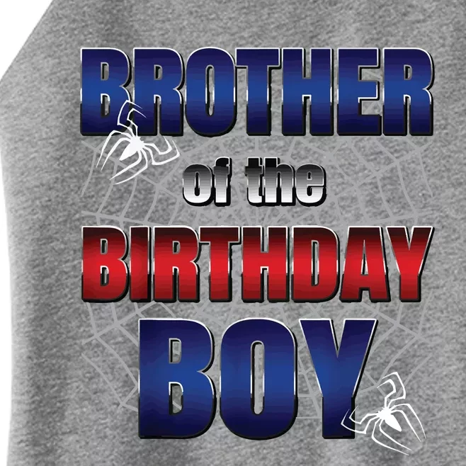 Brother Of The Birthday Boy Spider Web Family Matching Women’s Perfect Tri Rocker Tank