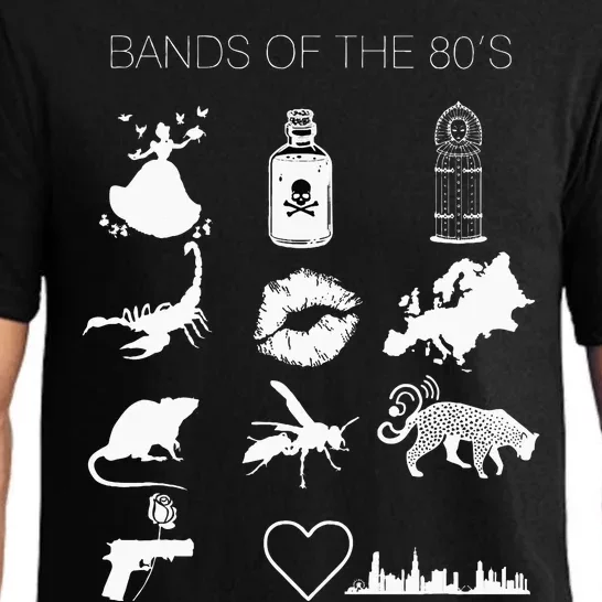 Bands Of The 80s Hair Bands Rock Bands 1980s Pajama Set