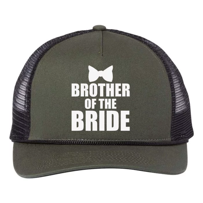 Brother Of The Bride Bachelor Party Wedding Day Retro Rope Trucker Hat Cap