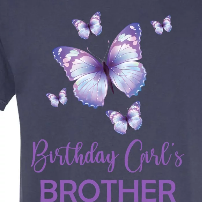 Brother Of The Birthday Butterfly Family 1st Birthday Funny Gift Garment-Dyed Heavyweight T-Shirt