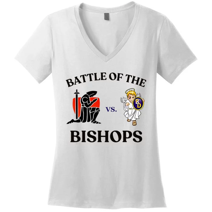 Battle Of The Bishops Women's V-Neck T-Shirt