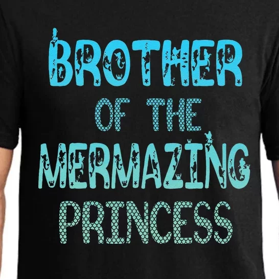 Brother Of The Mermazing Princess Party Bday Pajama Set