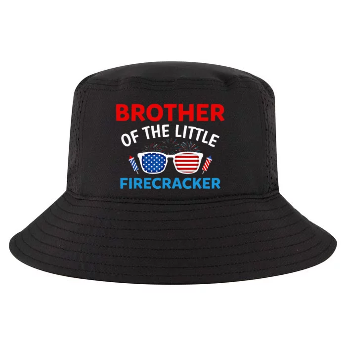 Brother Of The Little Firecracker 4th of July Birthday Gifts Cool Comfort Performance Bucket Hat