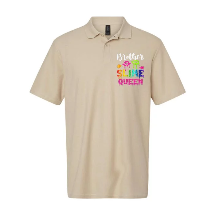 Brother Of The Slime Queen Bday Family Crown Birthday Softstyle Adult Sport Polo