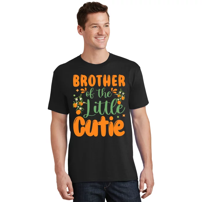 Brother Of The Little Cutie 1st Birthday Family Matching T-Shirt