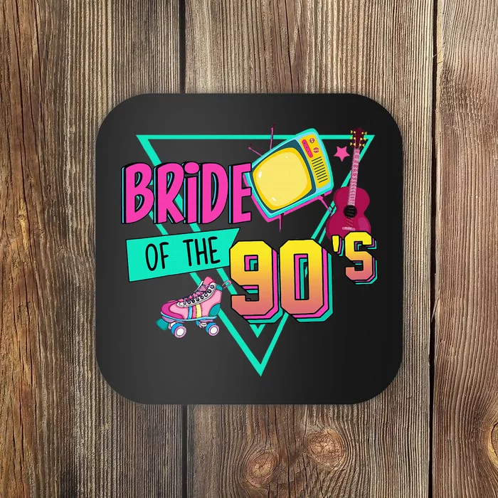 Bride Of The 90s Retro 90s Bride Bachelorette Coaster