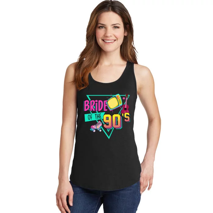 Bride Of The 90s Retro 90s Bride Bachelorette Ladies Essential Tank