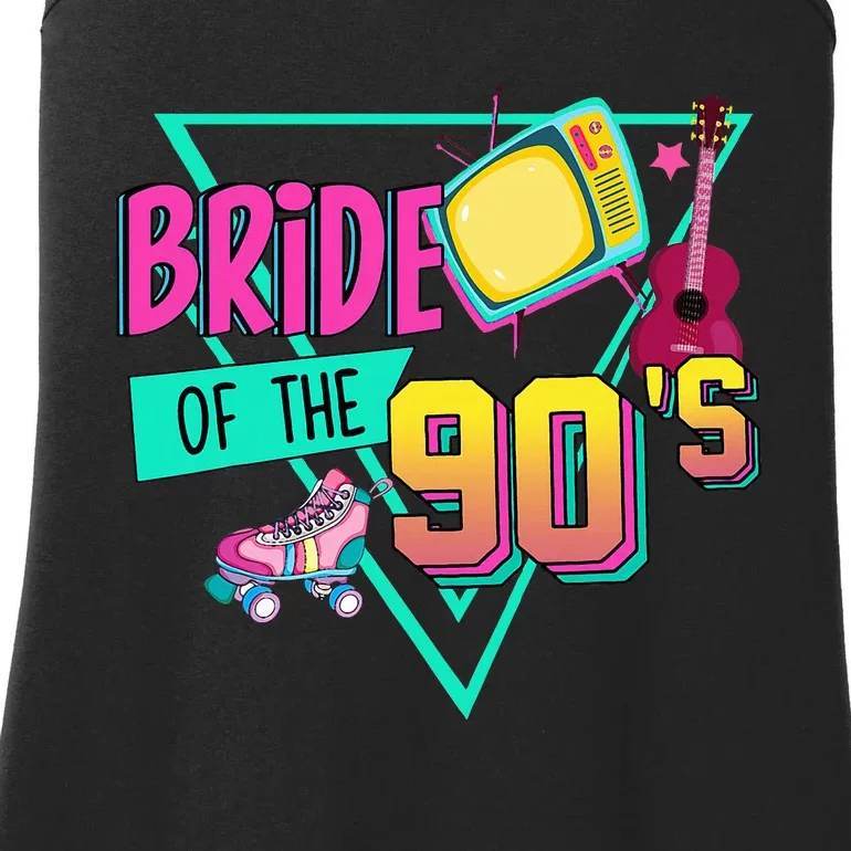 Bride Of The 90s Retro 90s Bride Bachelorette Ladies Essential Tank