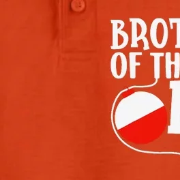 Brother Of The Big One Fishing Boy First Birthday Ofishally Dry Zone Grid Performance Polo