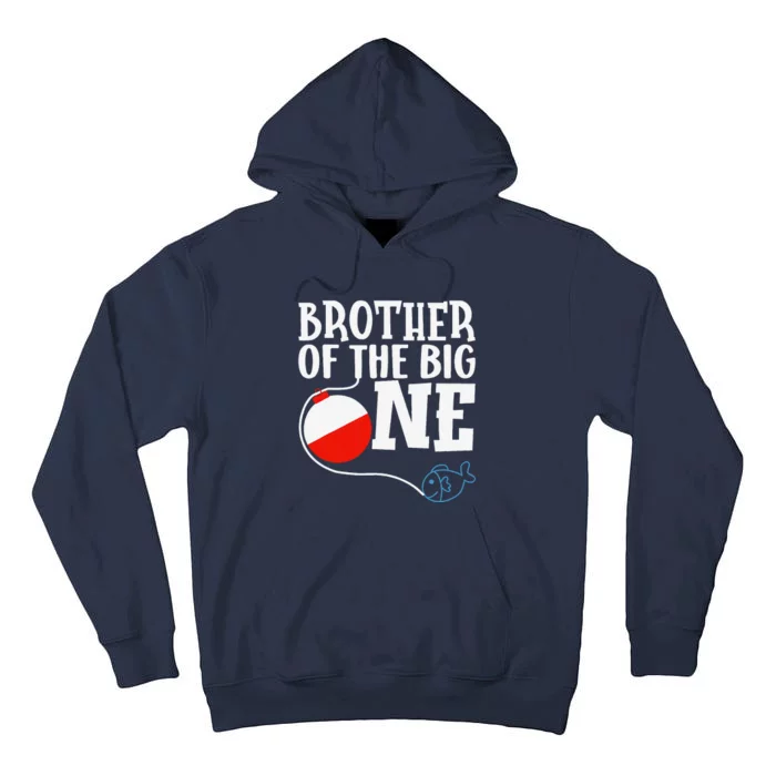 Brother Of The Big One Fishing Boy First Birthday Ofishally Tall Hoodie